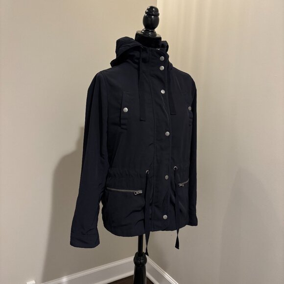 Navy Blue Raincoat | Size Medium - Picture 2 of 10